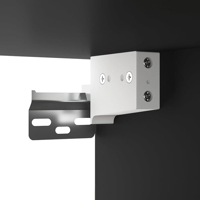 Wall-mounted Bathroom Cabinet Black 32x20x67 cm