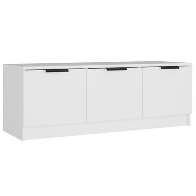 TV Cabinet White 102x35x36.5 cm Engineered Wood