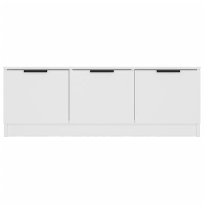 TV Cabinet White 102x35x36.5 cm Engineered Wood