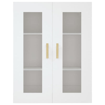 Hanging Wall Cabinet White 69.5x34x90 cm