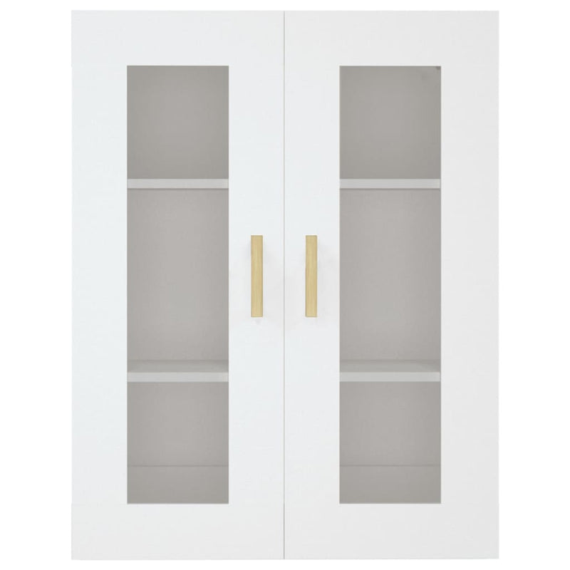 Hanging Wall Cabinet White 69.5x34x90 cm