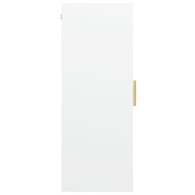 Hanging Wall Cabinet White 69.5x34x90 cm