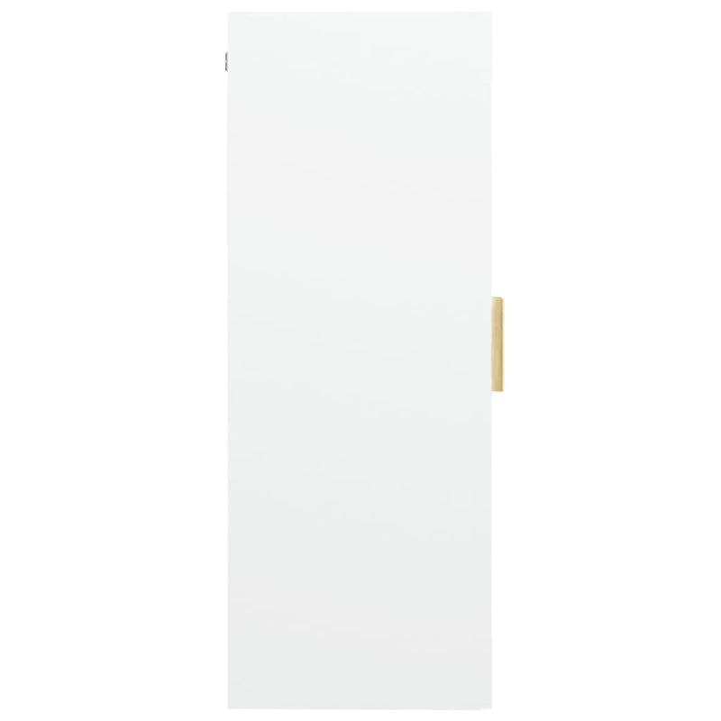 Hanging Wall Cabinet White 69.5x34x90 cm