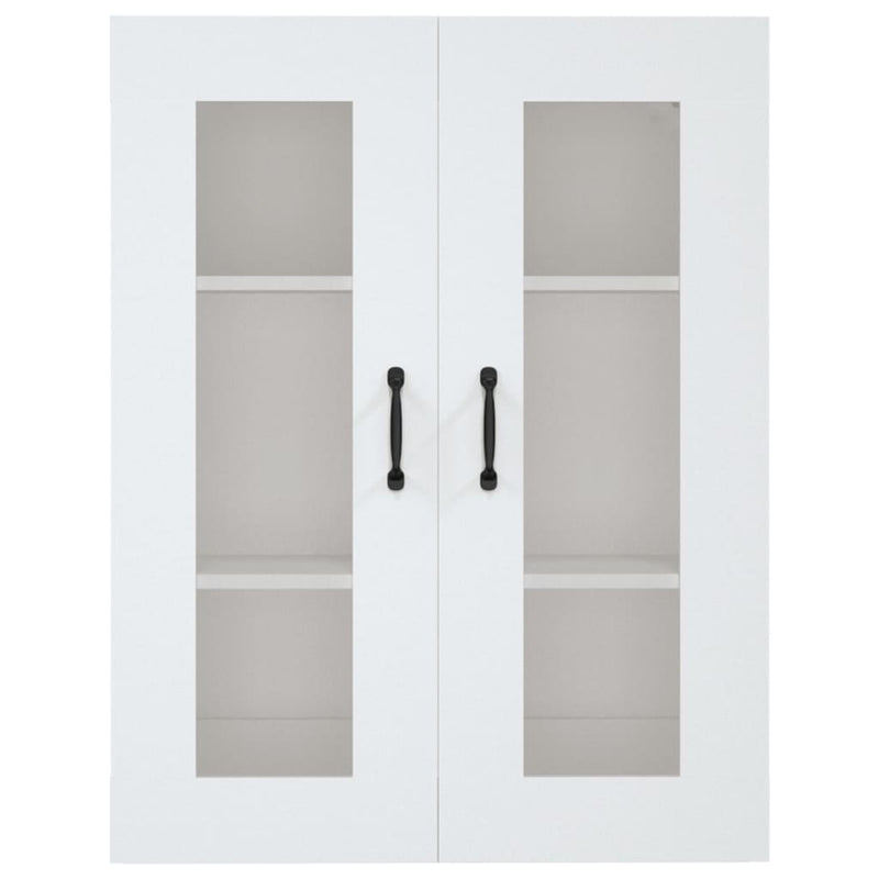 Hanging Wall Cabinet White 69.5x34x90 cm