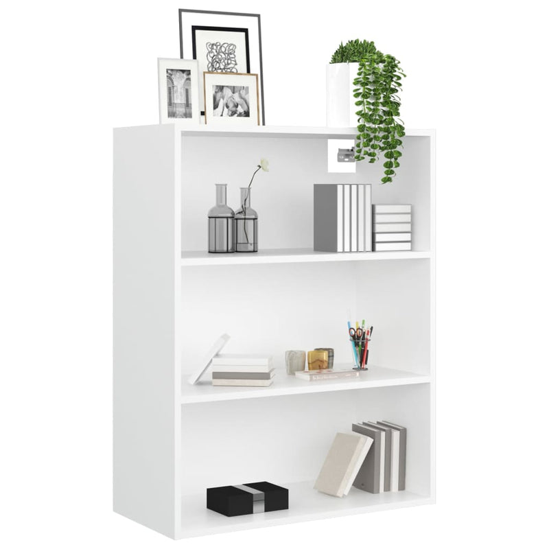 Hanging Wall Cabinet White 69.5x32.5x90 cm