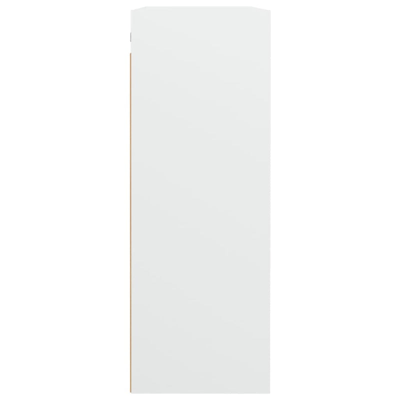 Hanging Wall Cabinet White 69.5x32.5x90 cm