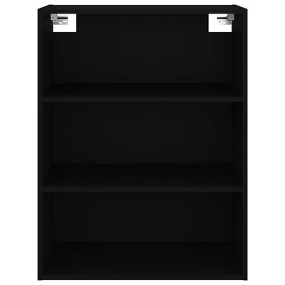 Hanging Wall Cabinet Black 69.5x32.5x90 cm