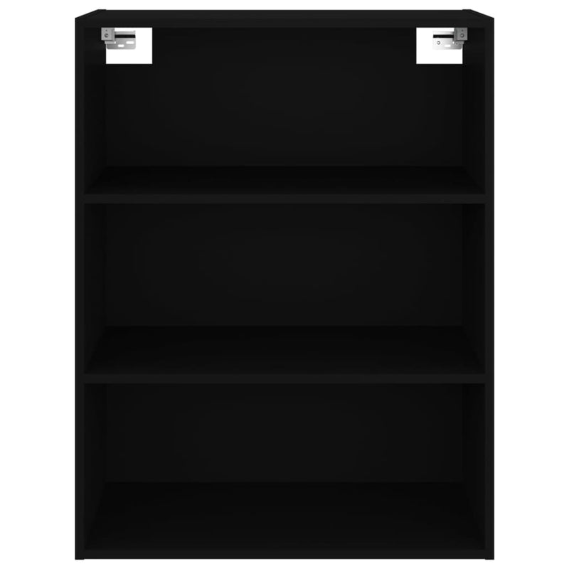 Hanging Wall Cabinet Black 69.5x32.5x90 cm