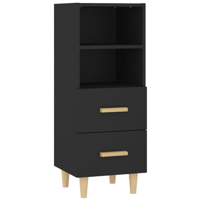 Sideboard Black 34.5x34x90 cm Engineered Wood