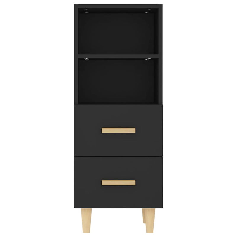 Sideboard Black 34.5x34x90 cm Engineered Wood