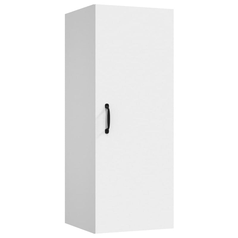 Hanging Wall Cabinet White 34.5x34x90 cm Engineered Wood