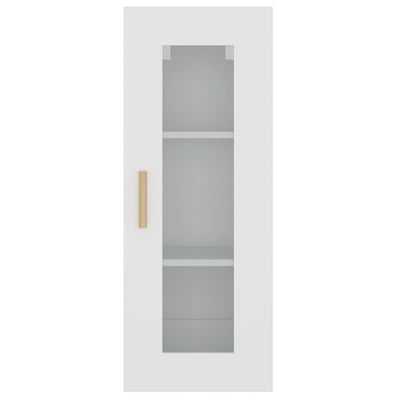 Hanging Wall Cabinet White 34.5x34x90 cm