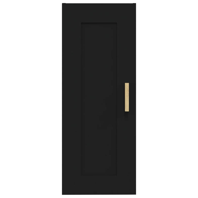 Wall Cabinet Black 35x34x90 cm Engineered Wood