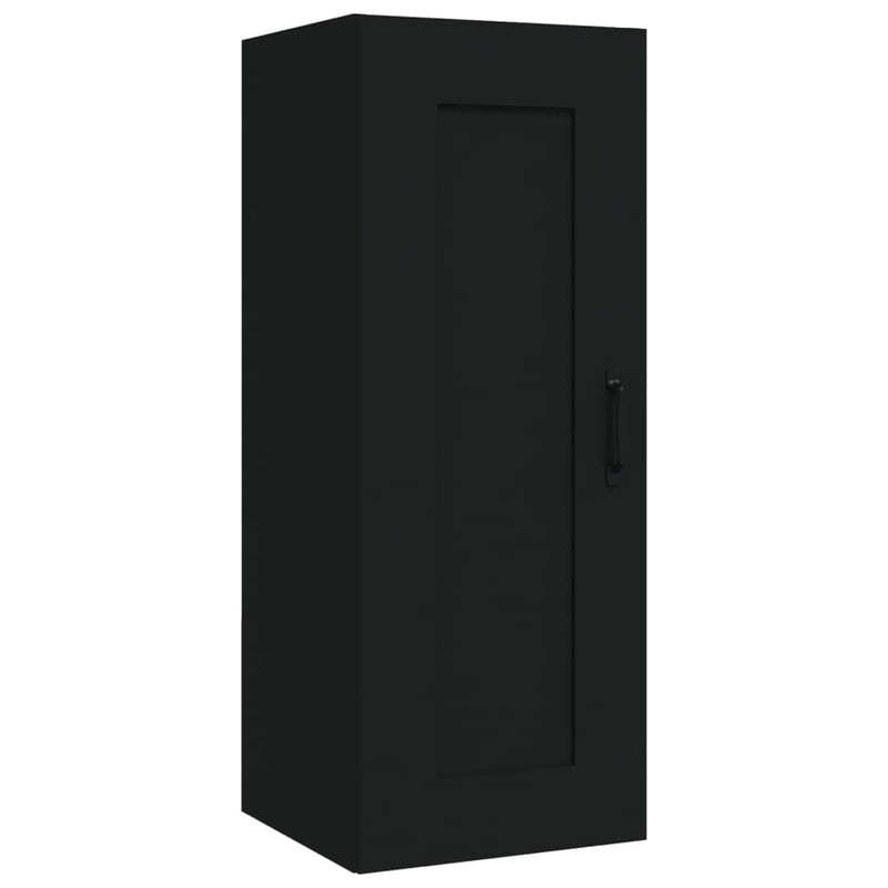 Hanging Cabinet Black 35x34x90 cm Engineered Wood