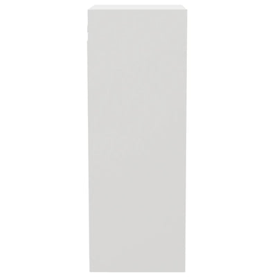 Wall Cabinet White 34.5x32.5x90 cm Engineered Wood