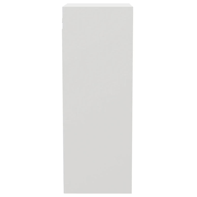 Wall Cabinet White 34.5x32.5x90 cm Engineered Wood