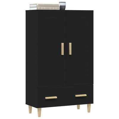 Highboard Black 70x31x115 cm Engineered Wood