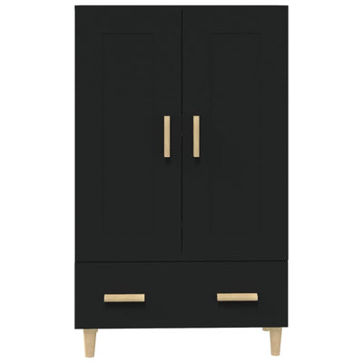 Highboard Black 70x31x115 cm Engineered Wood