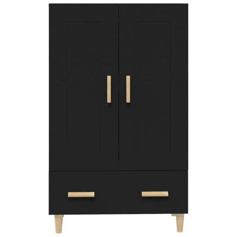 Highboard Black 70x31x115 cm Engineered Wood