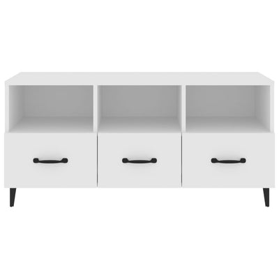 TV Cabinet White 102x35x50 cm Engineered Wood