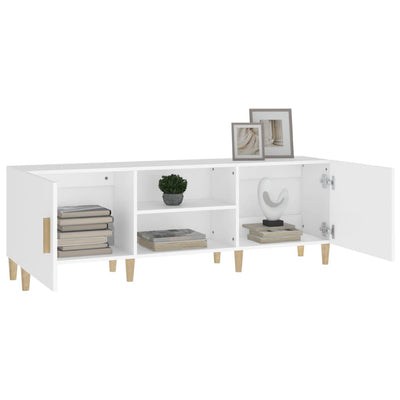 TV Cabinet White 150x30x50 cm Engineered Wood