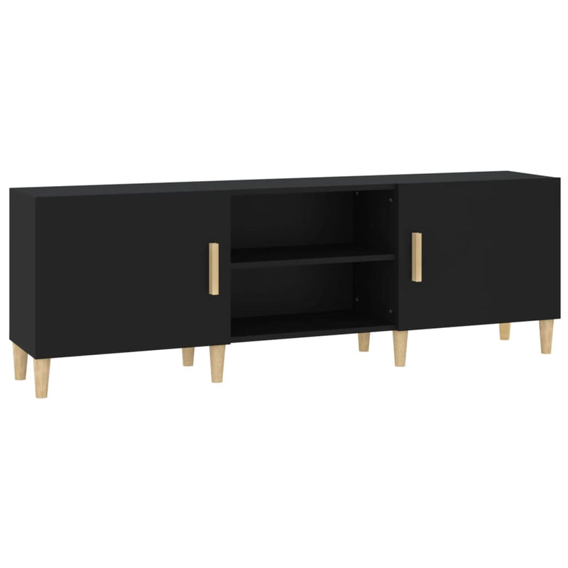 TV Cabinet Black 150x30x50 cm Engineered Wood