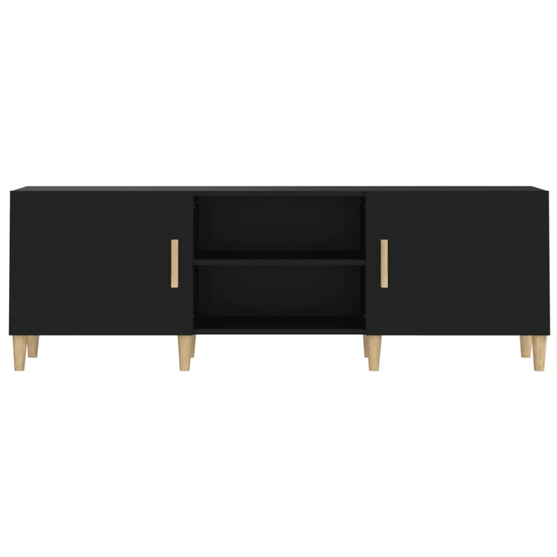 TV Cabinet Black 150x30x50 cm Engineered Wood