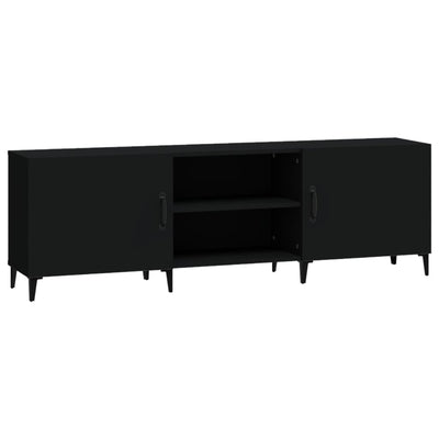 TV Cabinet Black 150x30x50 cm Engineered Wood