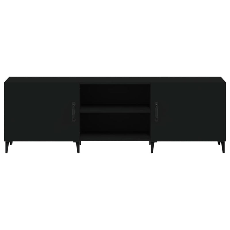 TV Cabinet Black 150x30x50 cm Engineered Wood