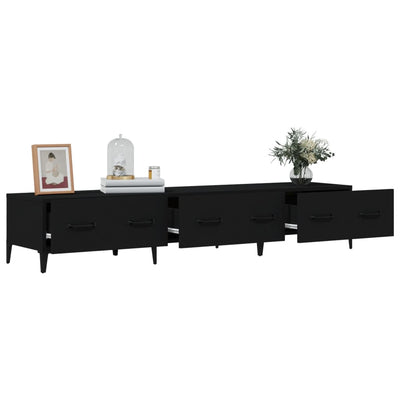 TV Cabinet Black 150x34.5x30 cm Engineered Wood