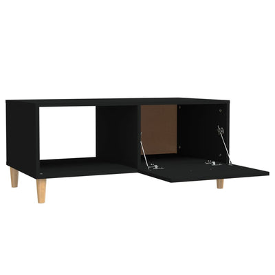 Coffee Table Black 89.5x50x40 cm Engineered Wood