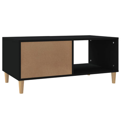 Coffee Table Black 89.5x50x40 cm Engineered Wood