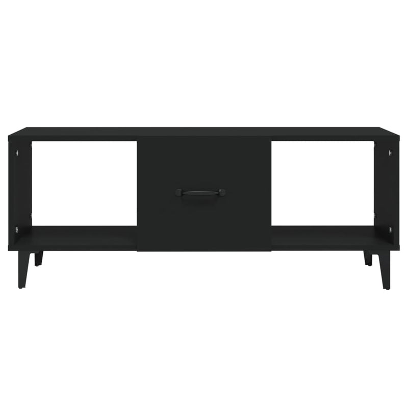 Coffee Table Black 102x50x40 cm Engineered Wood