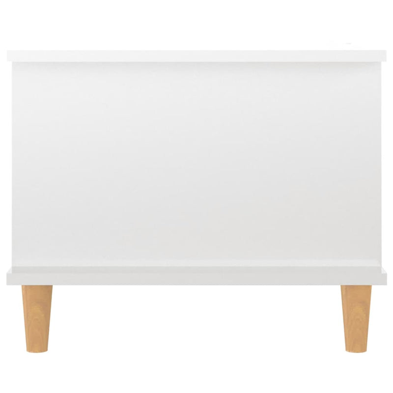 Coffee Table High Gloss White 90x50x40 cm Engineered Wood