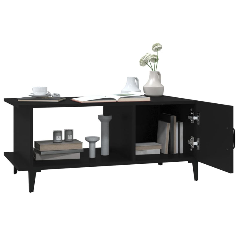 Coffee Table Black 90x50x40 cm Engineered Wood