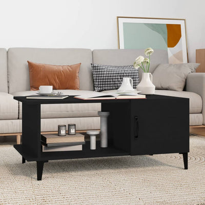 Coffee Table Black 90x50x40 cm Engineered Wood