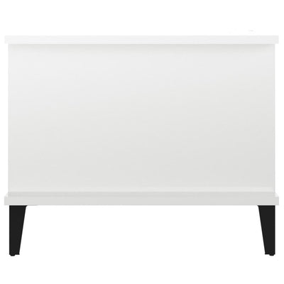 Coffee Table High Gloss White 90x50x40 cm Engineered Wood