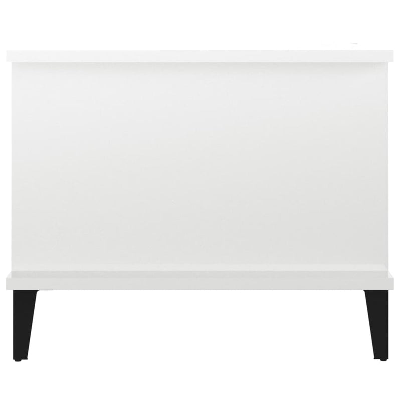 Coffee Table High Gloss White 90x50x40 cm Engineered Wood