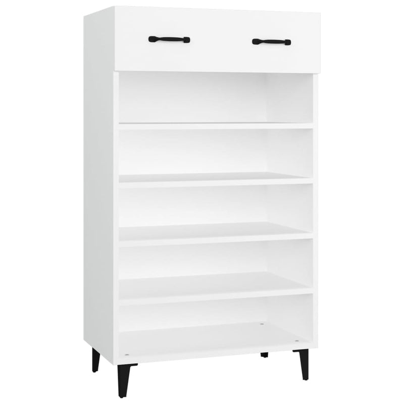 Shoe Cabinet White 60x35x105 cm Engineered Wood