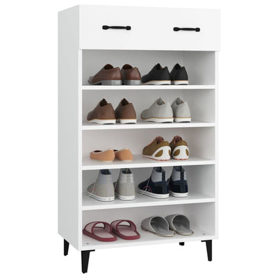 Shoe Cabinet White 60x35x105 cm Engineered Wood