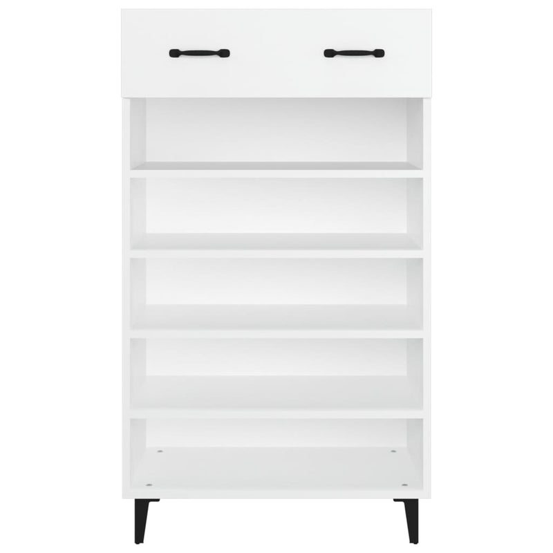 Shoe Cabinet White 60x35x105 cm Engineered Wood