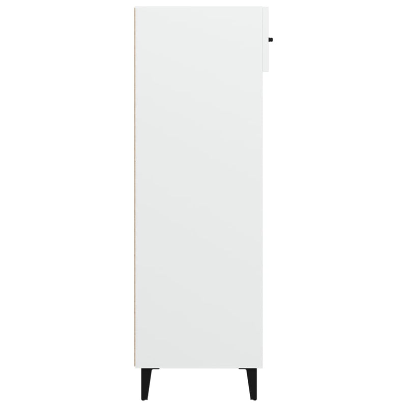 Shoe Cabinet White 60x35x105 cm Engineered Wood