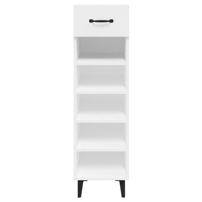 Shoe Cabinet White 30x35x105 cm Engineered Wood