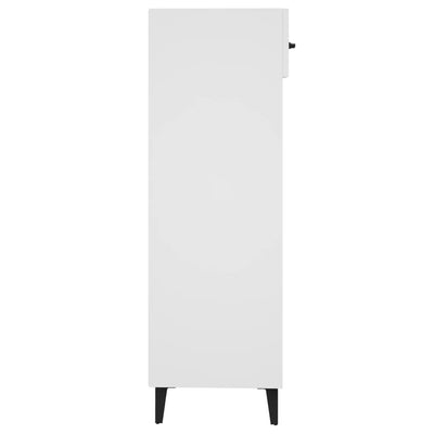 Shoe Cabinet White 30x35x105 cm Engineered Wood