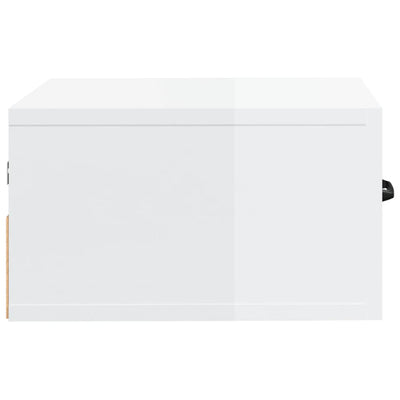 Wall-mounted Bedside Cabinets 2 pcs High Gloss White 35x35x20 cm