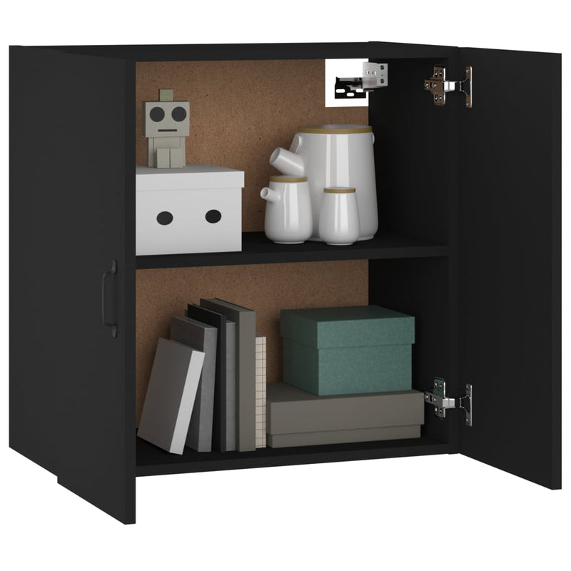 Wall Cabinet Black 60x31x60 cm Engineered Wood