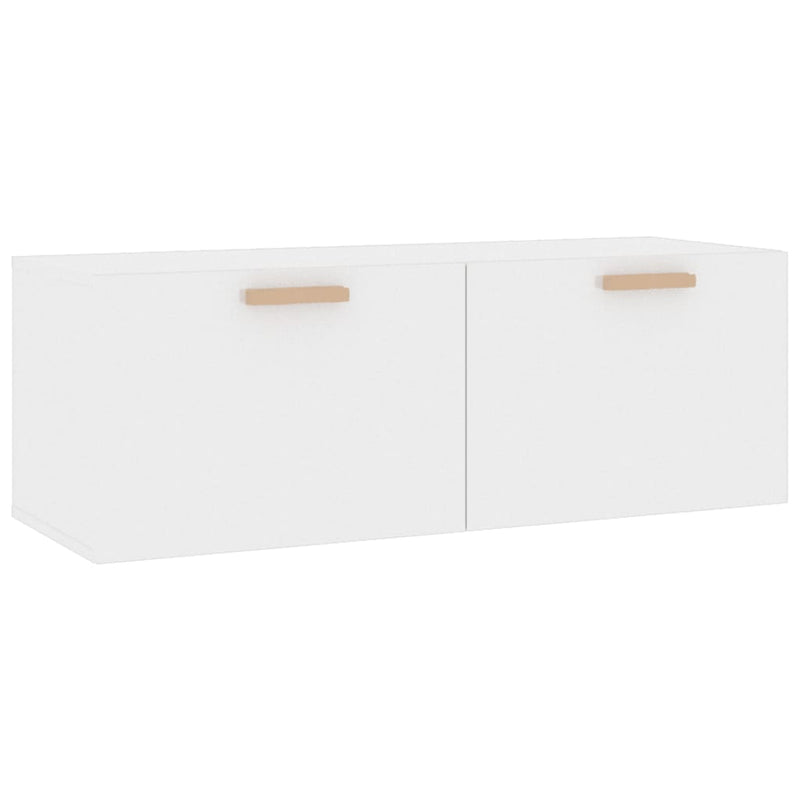 Wall Cabinet High Gloss White 100x36.5x35 cm Engineered Wood