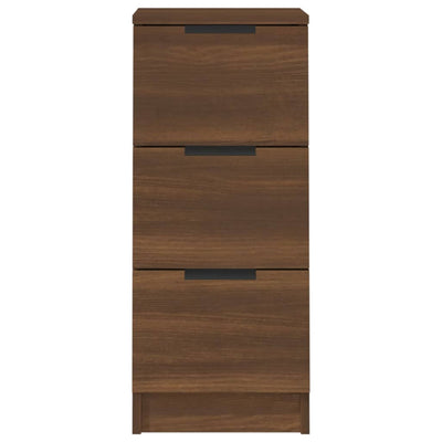 Sideboards 2 pcs Brown Oak 30x30x70 cm Engineered Wood