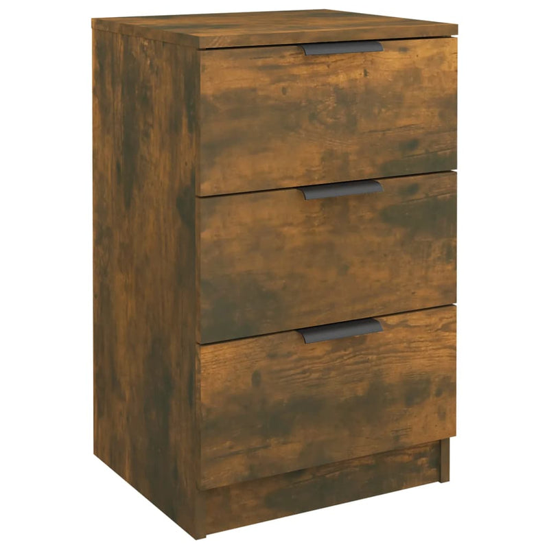 Bedside Cabinets 2 pcs Smoked Oak 40x36x65 cm