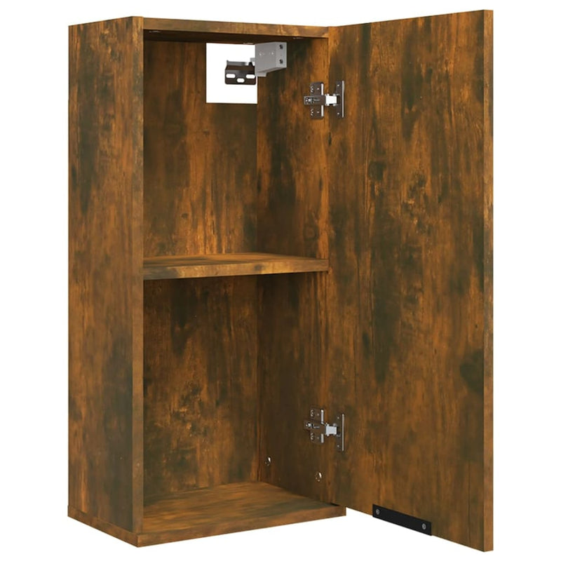 Wall-mounted Bathroom Cabinet Smoked Oak 32x20x67 cm